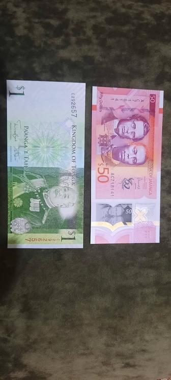 Продам банкноты Тонга и Ямайка