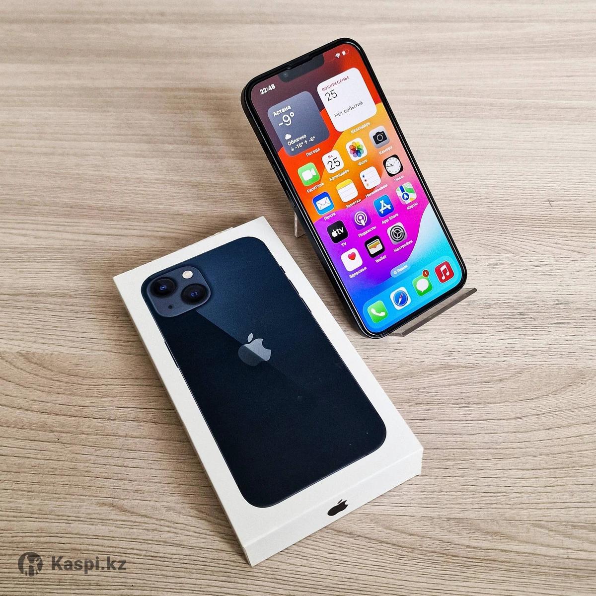 Cмартфон Apple iphone 13 / 128 GB / EAC / Midnight: №114003539 — мобильные  телефоны в Алматы — Kaspi Объявления