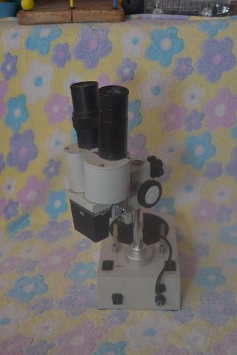 Микроскоп Sturmann, стереоскопический. 4x. 24x и 40x, два вида подсветки.