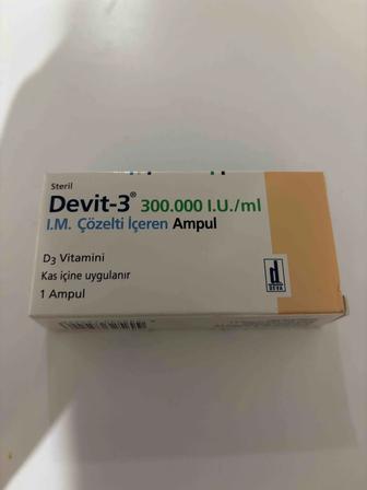Витамин Д3 Devit-3 в ампуле,производства Турция,оригинал