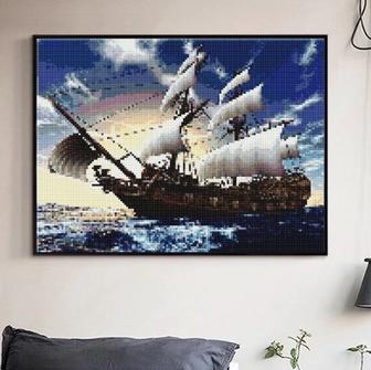 Алмазная мозаика, картина стразами На парусах по ветру, 30х40 см
