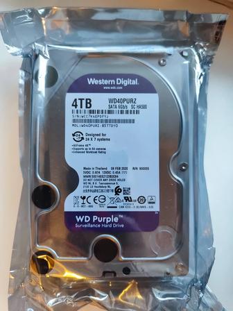 Жёсткий диск Western digital purple 4 tb