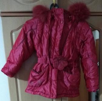 Зимняя детская тёплая куртка от 7 до 10 лет