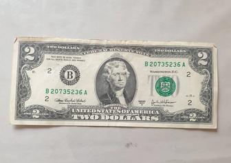 Продам банкнот два доллара