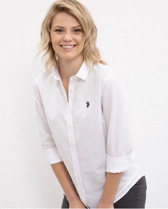 US polo женская белая рубашка
