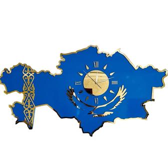 Часы карта Казахстана