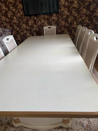 Раскладной белый стол