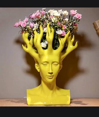 Креативная ваза для цветов,с человеческой головой, фигурка из фильма