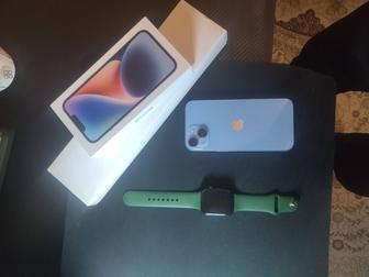 Iphone 14 и apple watch 7 46mm редкий зеленый