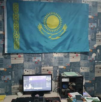 Флаг Казахстан | Қазақстан (1.5 на 0.9 м)