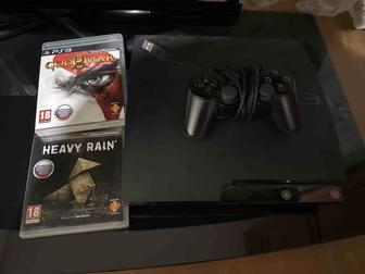 Продам PlayStation 3 +2 игры(God of War 3,Heavy Rain)