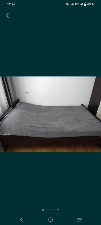 Двухспальный кровать вместе с матрасом