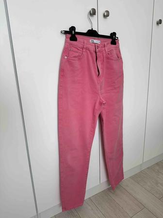 Zara женские джинсы розовые