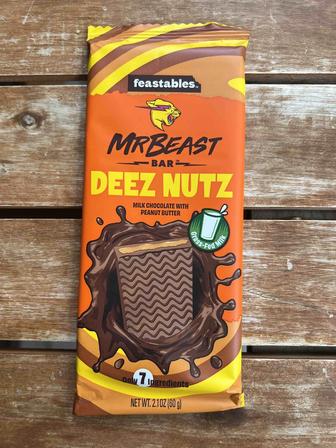 Шоколад Deez Nutz Feastables от Mr. Beast