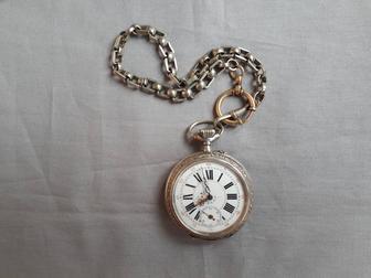 Серебряные французские часы.
