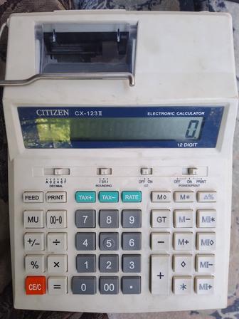 CITIZEN CX-123 II печатающей калькулятор двумя красками
