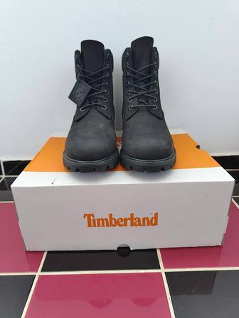 Timberland Premium 6in Waterproof Black Nubuck