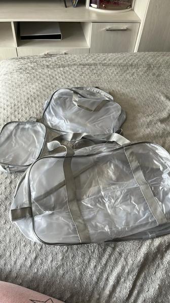 Продам прозрачные сумки в род дом