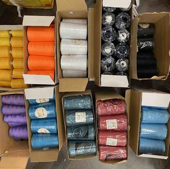 Продам нитки для промышленных швейных машин и прочие материалы