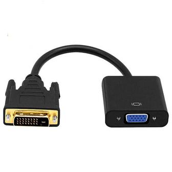 Переходник кабель-Адаптер/Конвертор DVI-D 24+1Pin D-Sub (VGA)/ 10см HD