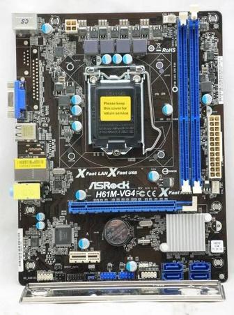 LGA 1155 ASRock H61M-VG4 2x DDR3