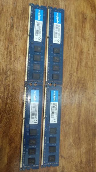 Ram Озу DDR3, 8Gb, PC3-12800Mб/с, Тайминги - CL11-11-11, (Чипы SKhynix) DI