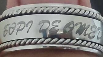 Серебряное кольцо-спиннер, 925 пр.