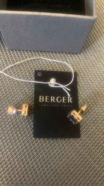 Золото Berger сережки пуссеты