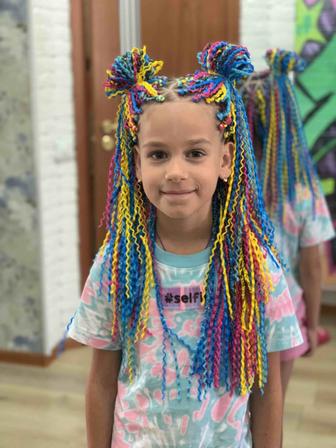 плетение афро кос зизи детям
