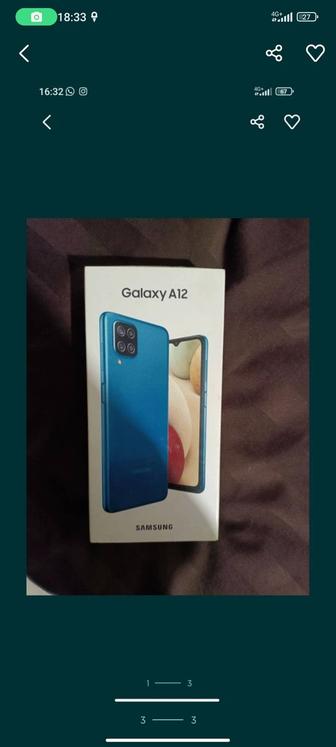 Продам смартфон Samsung galaxy a12