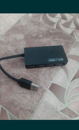 USB хаб, USB 3.0/3.1 на 4 ports Blask новый