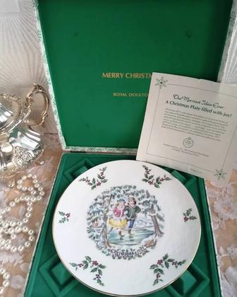 Тарелка фарфор Англия, Рождественская коллекция