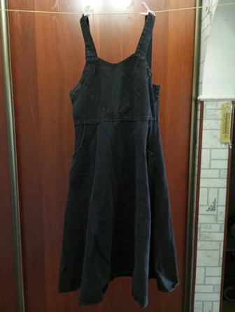 Ретро шикарное джинсовое платье