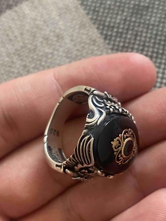 Серебрянная мужская перстень, печатка