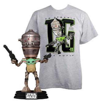 Набор Funko футболка с фигуркой Star Wars The Mandalorian- Child In Satc