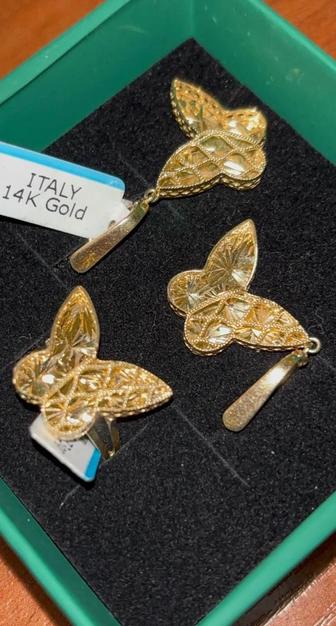 Комплект золото Италия 585 проба (с биркой)