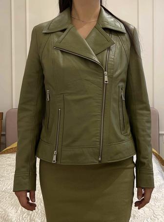 Кожаная куртка Олива, модель 2023