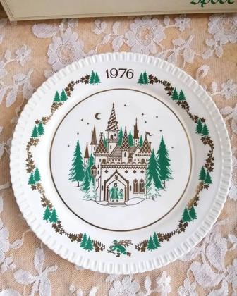 Коллекционная рождественская тарелка Spode, фарфор Англия