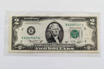 Банкноты 2 доллара США