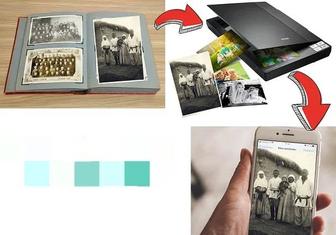 Сканирование бумажных фотографий