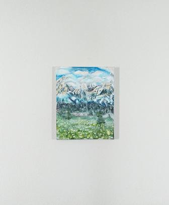 Картина интерьерная акрилом (горы)