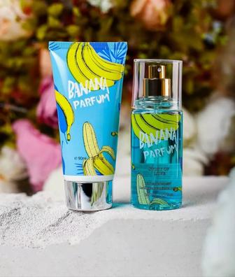 Набор подарочный спрей и лосьон Story of Love Banana Parfum