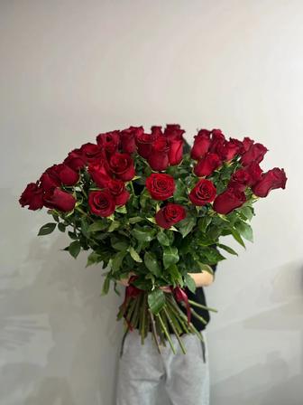 Метровые розы букет