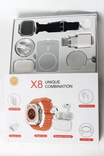 Умные часы Smart X8 Ultra набор 6 в 1 Series 8