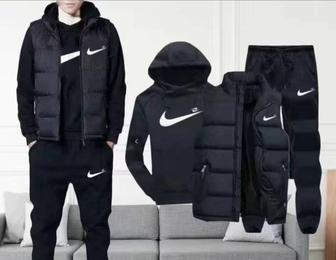 Nike спортивный костюм тройка с жилетом!