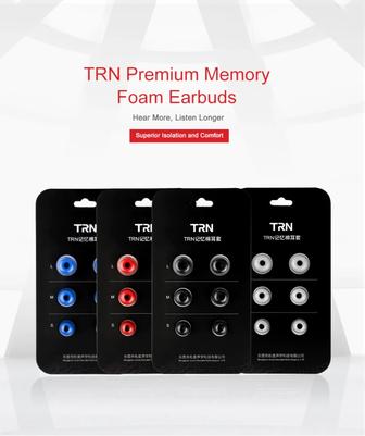 Пенные амбушюры для наушников внутриканальных Эффект памяти TRN