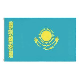 Фабричный флаг Казахстана 90х150см