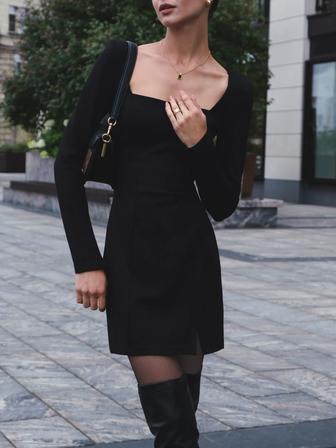 Черное мини платье от lichi