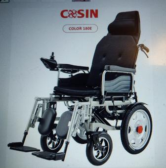 Инвалидная коляска COSIN COLOR 180E , с электроприводом 24v 500w. Регули