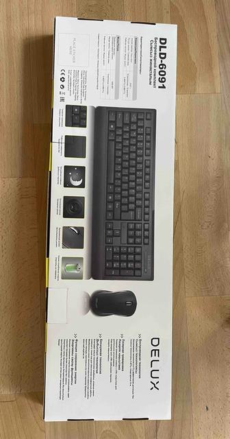 Беспроводной комплект клавиатура и мышь Delux